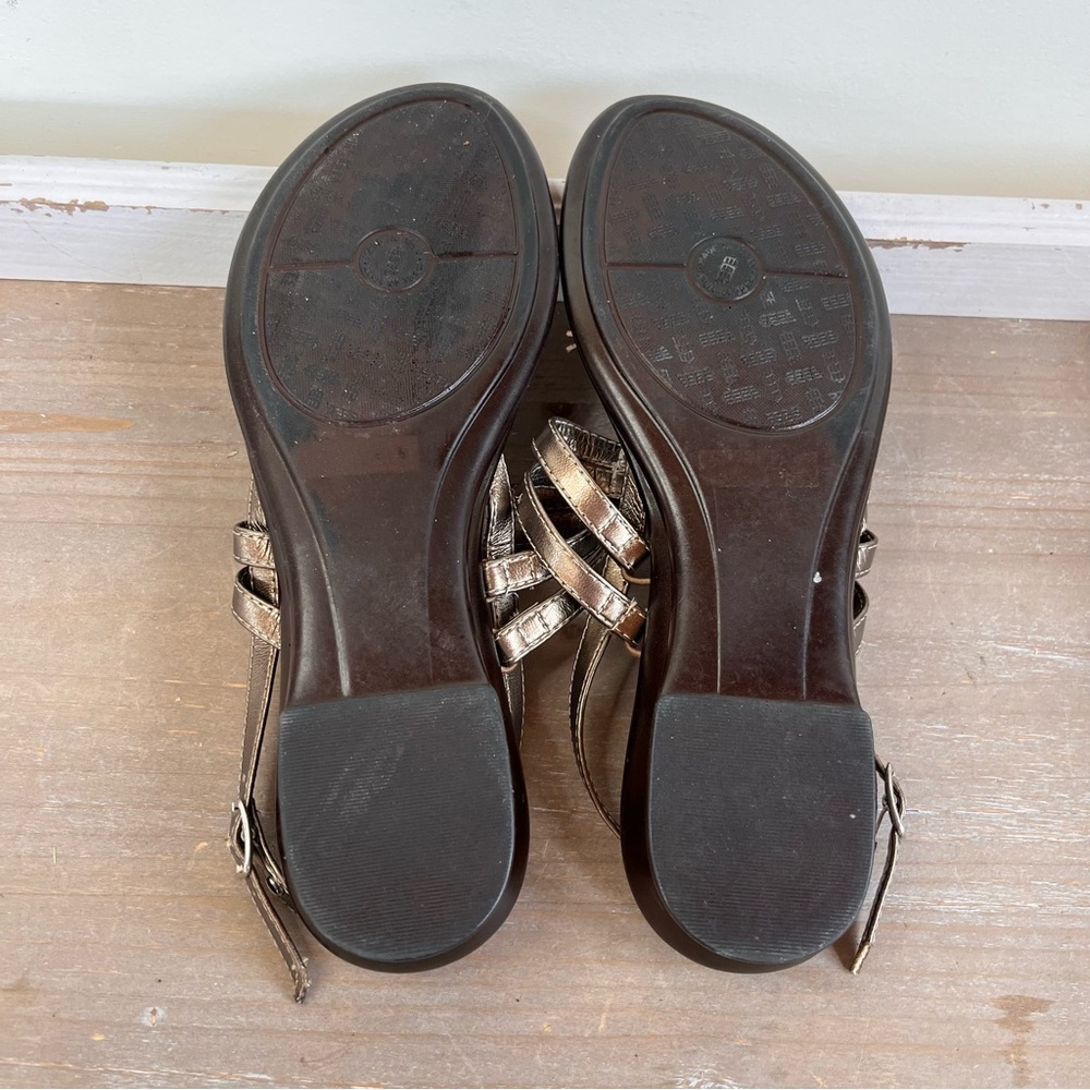 Italian Shoemaker Made In Italy Women’s Leather Studded Sandals Sz 9 - Picture 6 of 7